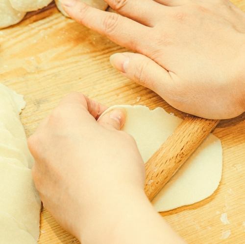 餃子は包みたてスタイル