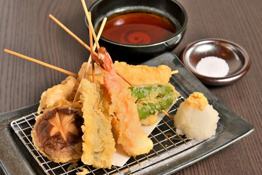 [Experience the real thrill of Japanese food! Freshly fried tempura] Saku no Tenkushi