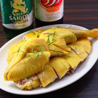 とりの半身蒸し