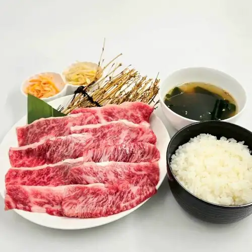 A5 Premium Grade Wagyu Beef Kalbi Yakiniku Lunch