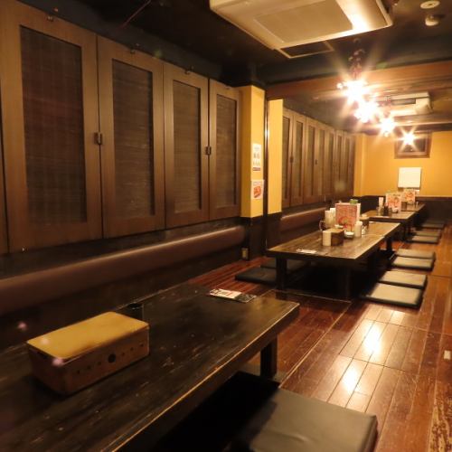 2名～最大55名様まで収容可能な完全個室完備！