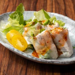 Awaji chicken spring rolls