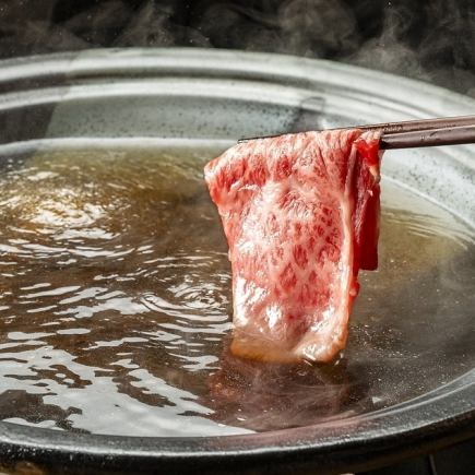 [Year-end party] Domestic beef shabu-shabu hotpot with fragrant flying fish broth and a luxurious winter course ★ 90 minutes of all-you-can-drink included 8,000 yen (tax included)