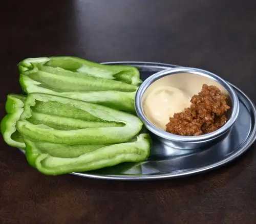 脆皮甜椒和肉味噌