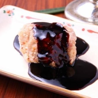 黒酢のげんこつ酢豚