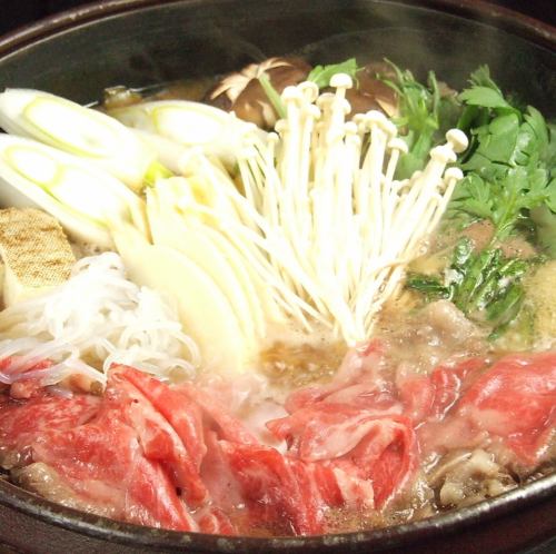 We also have an all-you-can-eat sukiyaki and shabu-shabu course!