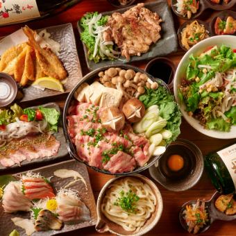 [Spring Selectable Hot Pot♪] "Sakura Course" 8 dishes + 2.5 hours all-you-can-drink 3,490 yen