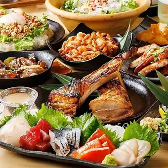 【海鮮&馬刺しを堪能】 『牡丹コース』 全9品+3時間飲み放題付 4,990円