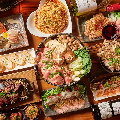 [For your 2026 year-end party] Enjoy a Japanese banquet with your choice of hot pot! Our course featuring seared mackerel and Oyama chicken has started!