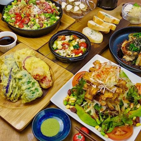 Most popular ★ Greengrocer's Bar Course (7 dishes, 2 hours all-you-can-drink included) 4,500 yen