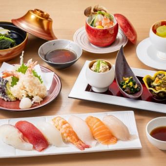 寿司天婦羅御膳　「上」　