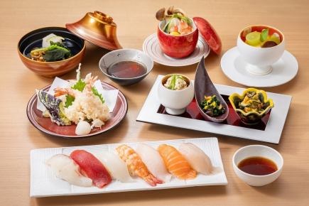 寿司天婦羅御膳 「上」