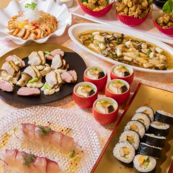 【歓送迎会プラン】大皿盛り　お取り分けコース9品5,000円（税込）※飲み放題プランもございます