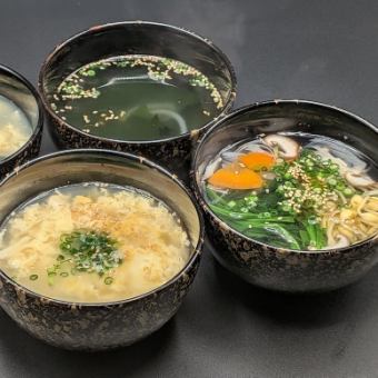 わかめスープ/野菜スープ/わかたまスープ