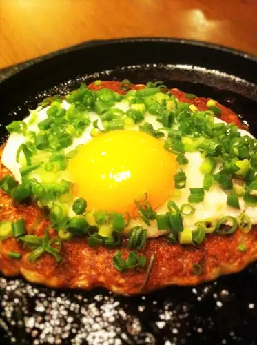 ねぎ焼き (キャベツの代わりにたっぷりネギを使った逸品)