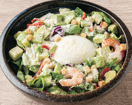 Shrimp and Avocado Caesar Salad