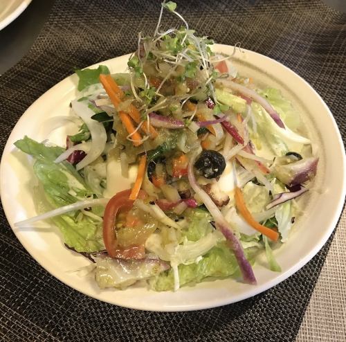 Italian salad with octopus and tofu