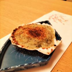 北海道産ホタテ焼ジェノバ風