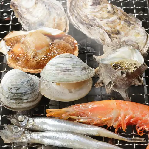 【自身で焼きながら楽しめる♪】みんなでワイワイ！浜焼きセット