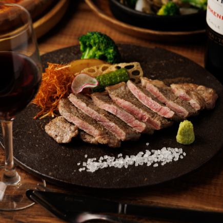 【2時間飲み放題付】サーロインステーキや贅沢魚介のパエリアなど全10品【華蓮コース】5,500円