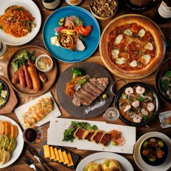 会食や接待に◎ヒキニクロータス渾身の創作メニューをお任せスタイルで!!特別コース8000円