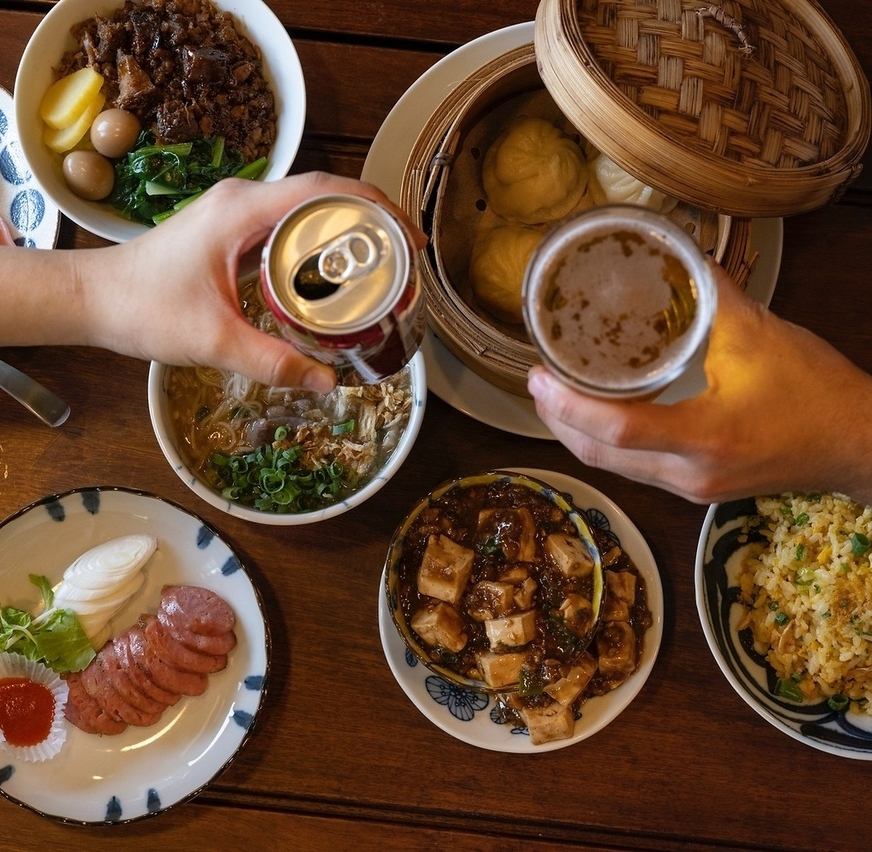 本場屋台の台湾料理がお楽しみ頂けるコースをご用意！