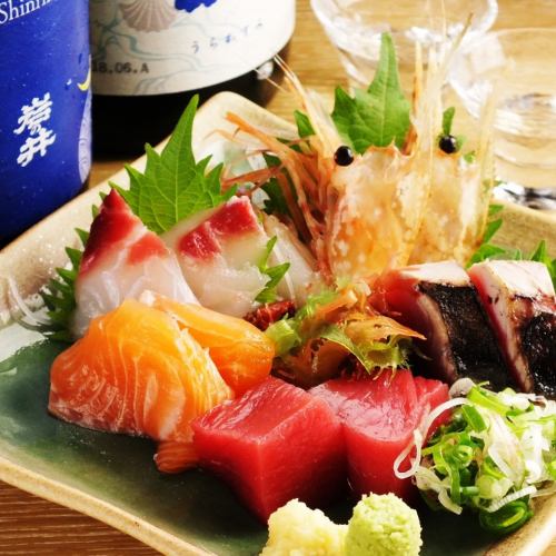 Assorted sashimi for one person
