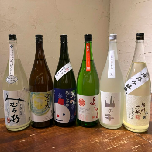 【料理によく合う日本酒の数々】