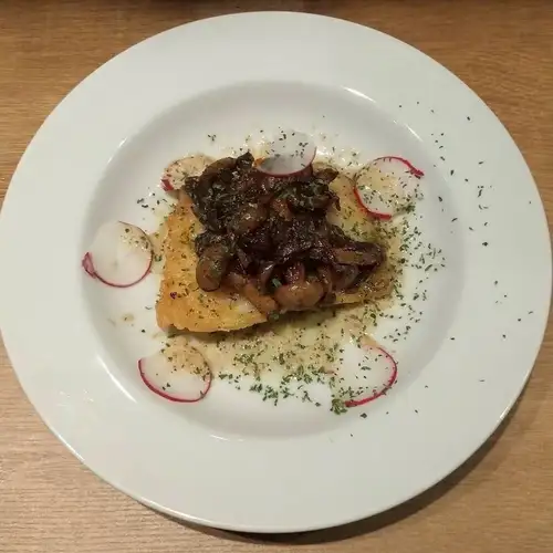 ふわっと白身魚としめじのバルサミコグリル