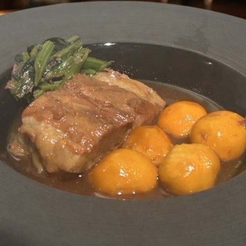 豚角煮と鶏キンカン煮