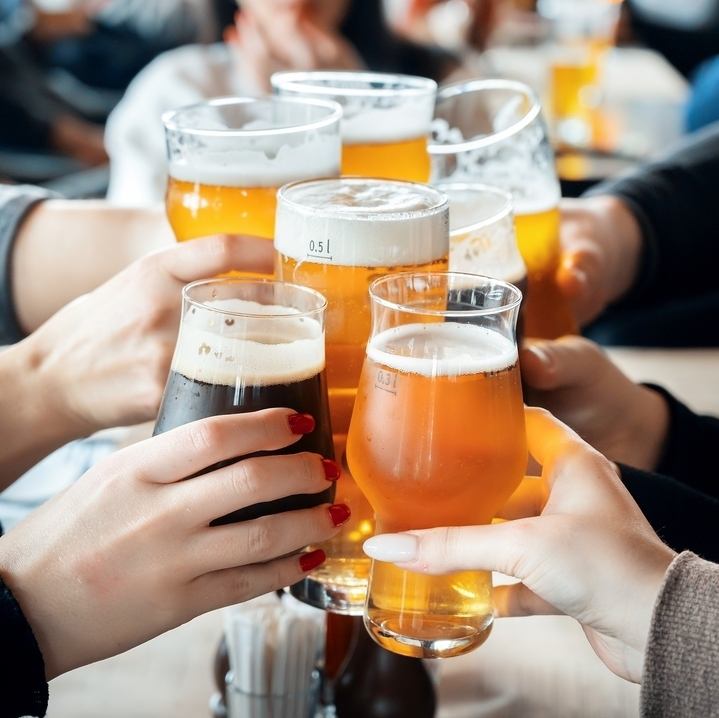 みんな大好きビールが入った飲み放題をご提供◎気軽にご来店を♪