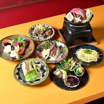 【うーまく贅沢コース】3H飲放付◆メインは国産牛のすき焼き！！全7品7000円(税込)