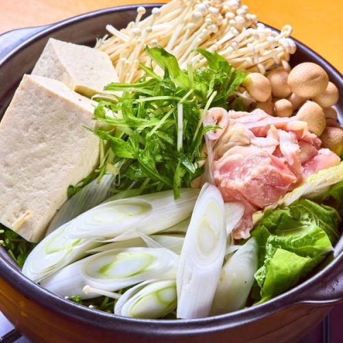 鶏野菜鍋　※醤油・白湯・キムチベース選択
