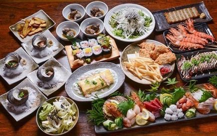 [Handsome Course] ★ 5,500 yen including tax, with 120 minutes of all-you-can-drink beer ★ Local sake option + 300 yen including tax