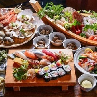 【豪快コース】★ビール有り120分飲み放題付き税込8000円★地酒オプション＋300円税込