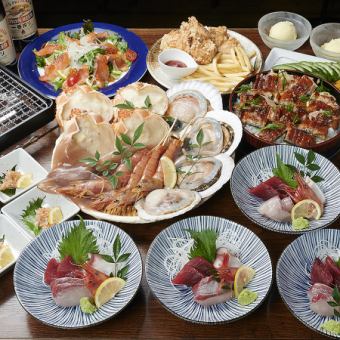 【男前コース】4300円（税込）＋1200円で90分飲み放題！（お席120分）地酒オプション＋300円