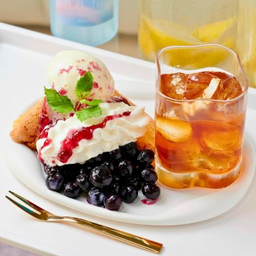 ごろっとブルーベリーシフォンケーキ