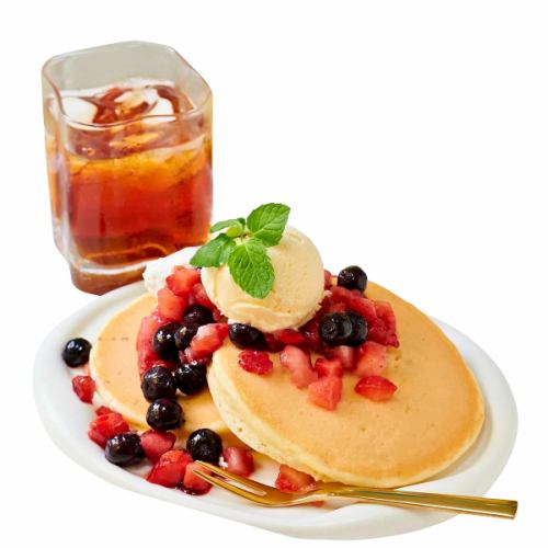 베리 팬케이크 (젖 · 계란 미사용)