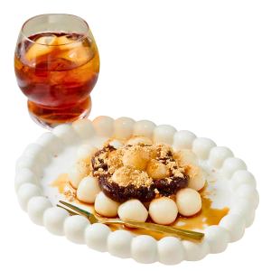 검은 꿀의 달맞이 경단