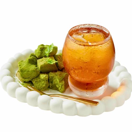 말차 와라비 떡