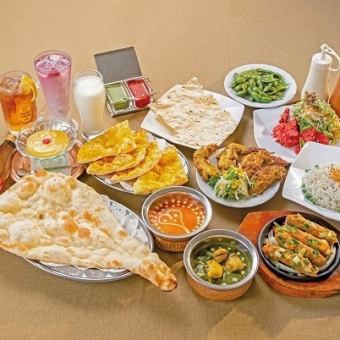 ヤムナパーティーコース☆120分飲み放題付き全10品(2名様~)