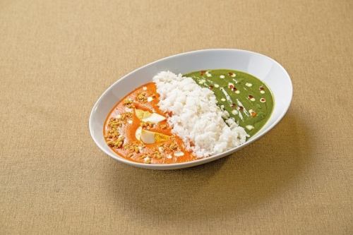 2種のカレーライス(サラダ付き)