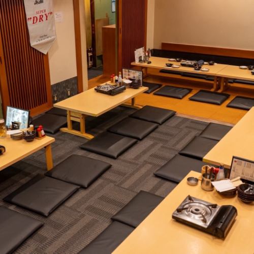 【私人榻榻米包间】最多可容纳40人。非常适合大型聚会。