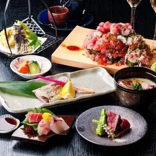 【3時間飲放付】黒ムツの西京焼きや旬野菜の天ぷら・土鍋ご飯を堪能♪全8品人気No.1コース