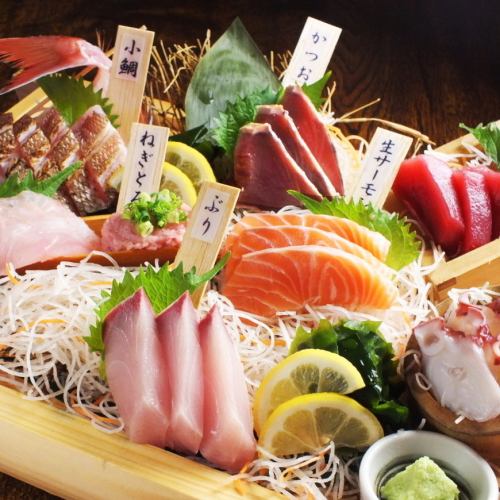 [President's prime] Luxurious 7 kinds of sashimi platter (for 3 to 4 people)
