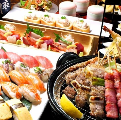 Enjoy the specialties and satisfying banquet course menu starting from 3,900 yen (excluding tax)