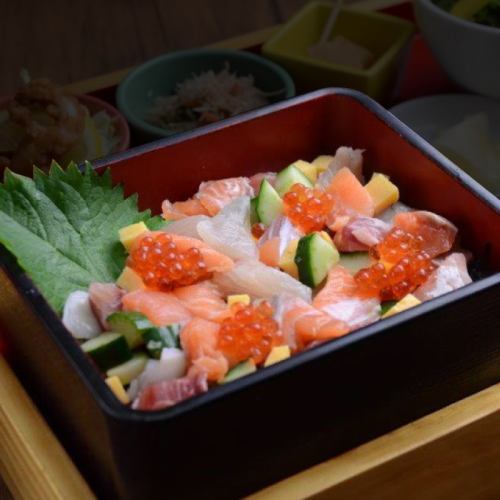 Seafood Chirashi-ju (Most popular)