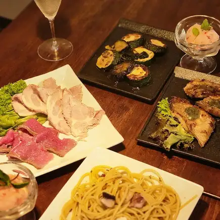 【ライトコースシリーズ】肉も魚も楽しむコース　2時間全6品　4400円(税込)