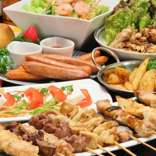 From yakitori to a la carte dishes, grilled dishes, etc.