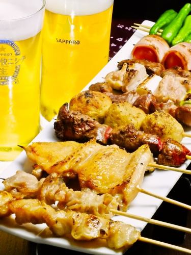 Assortment of 10 favorite grilled skewers